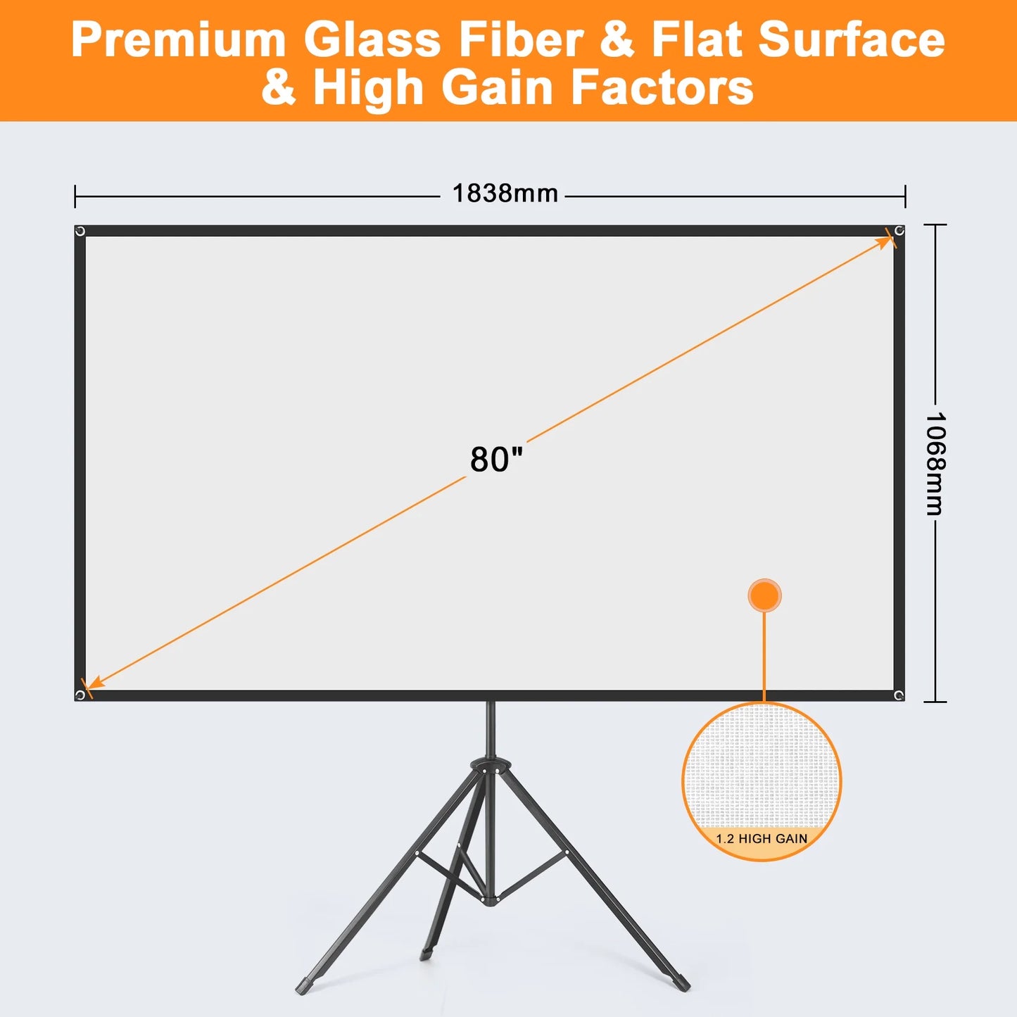 Portable Projector Screen with Stand